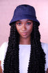 Denim Bucket Hat With Detachable Face Shield